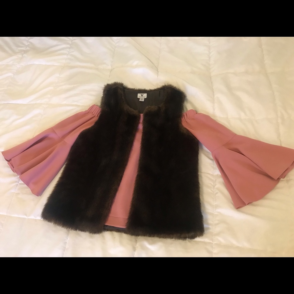 Faux fur vest